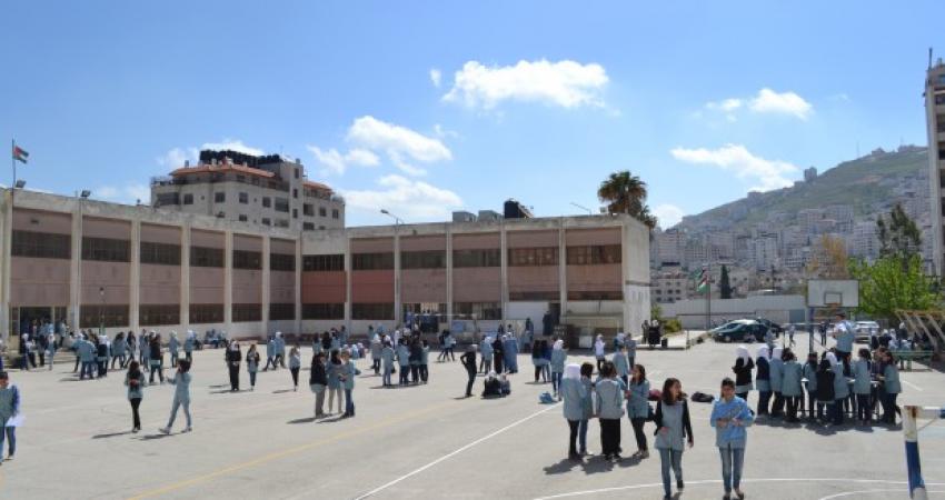 حملة كشفية تطوّعية لتجميل مدارس نابلس