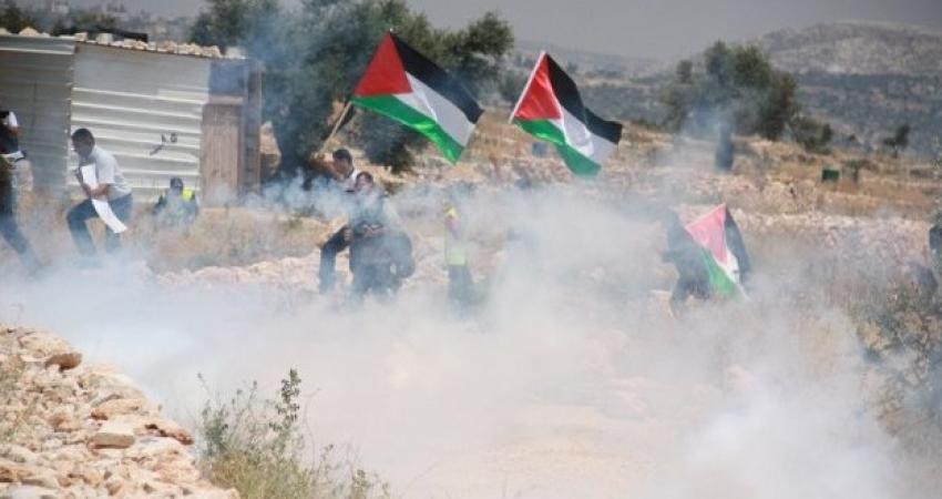 قوات الاحتلال تعتقل مواطنين وتقمع مسيرة بلعين