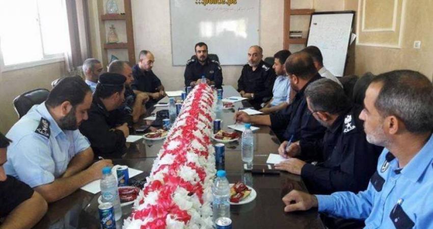 خلال اجتماع شرطة شمال قطاع غزة