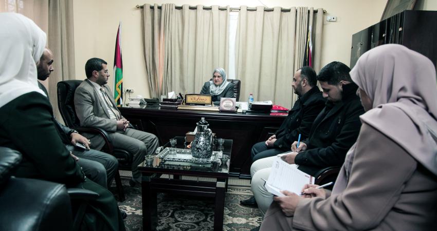 وزيرة شئون المرأة تستقبل وفدا من مؤسسة إبداع