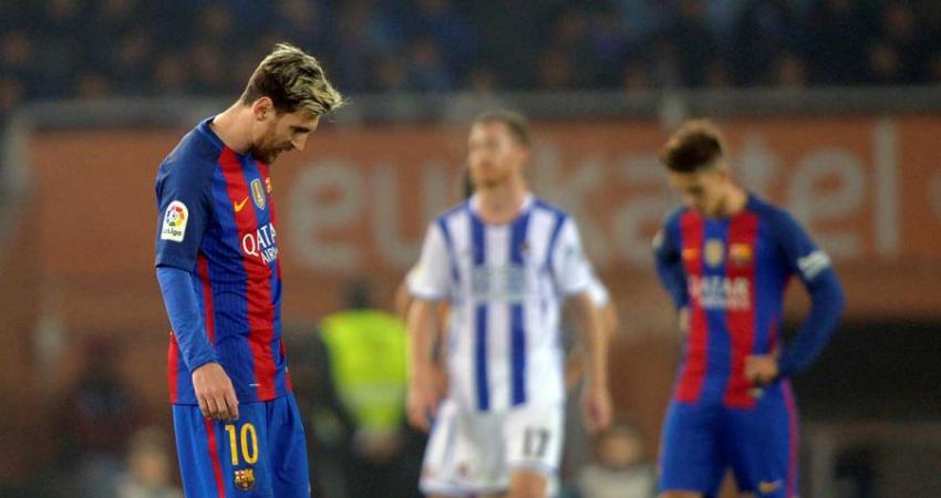 برشلونة منكس الرأس بعد التعادل أمام سوسيداد