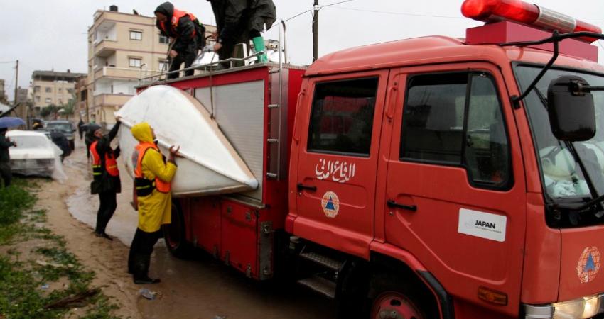 الدفاع المدني بغزة