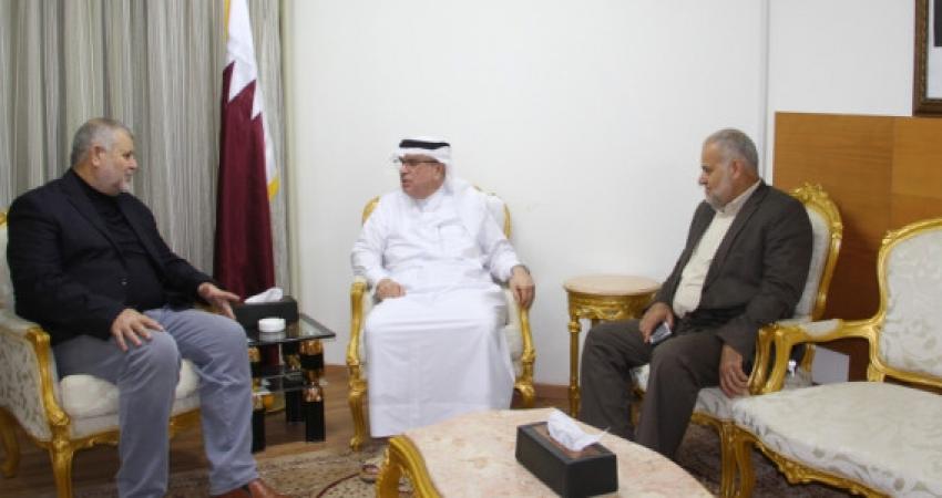 ومثّل الوفد كل من خالد البطش وخضر حبيب، عضويّ المكتب السياسي لحركة الجهاد الإسلامي.