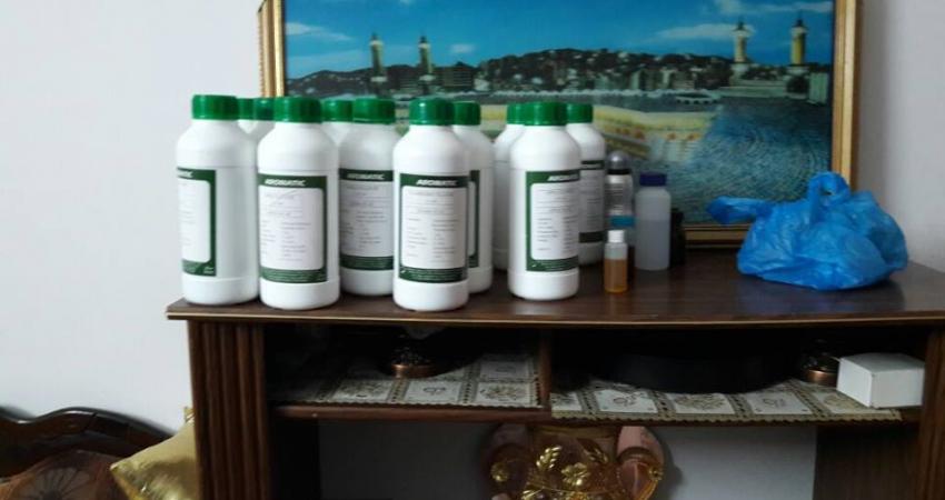 ضبط مصنع معسل وكريمات ومنشطات جنسية بنابلس