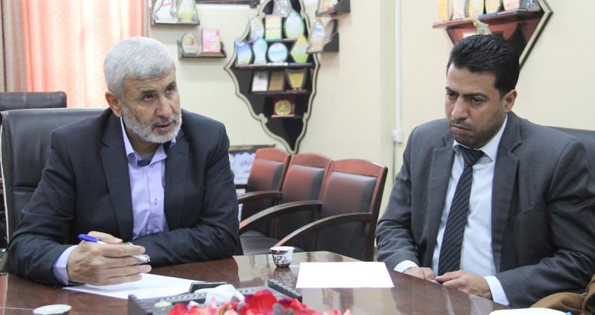 بدء التجهيزات لمشروع تمديد شبكة الصرف الصحي لحي مصبح