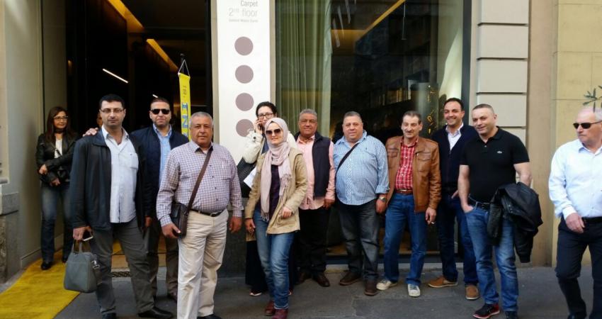 وفد من منتجي الأثاث بنابلس يختتم رحلة عمل لإيطاليا
