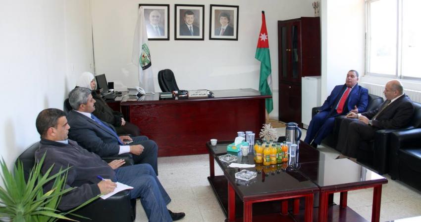 خضوري تبحث سبل توثيق العلاقات مع جامعة البلقاء
