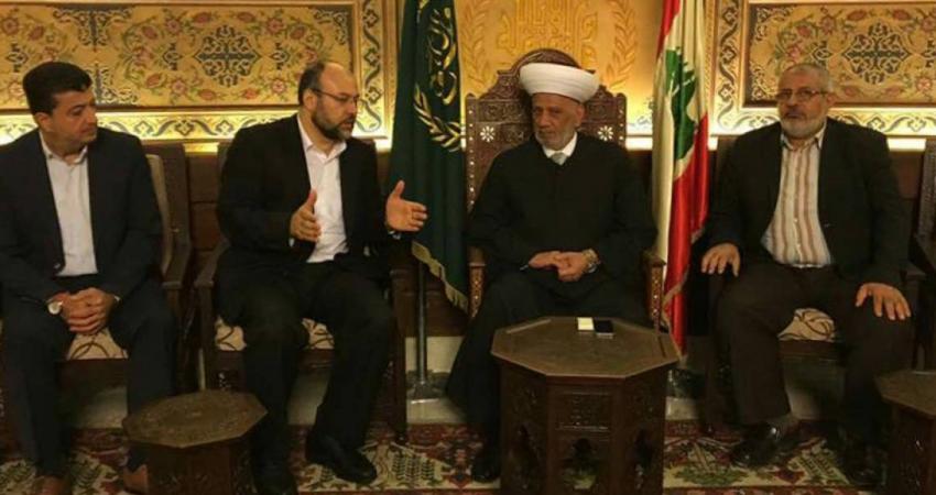 خلال لقاء حماس مع مفتي لبنان