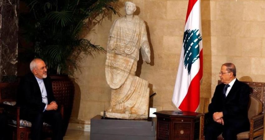 الرئيس اللبناني يستقبل وزير الخارجية الإيراني1