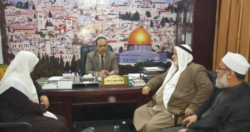 صورة خبر تفقد نواب الوسطى النيابة العامة في دير البلح