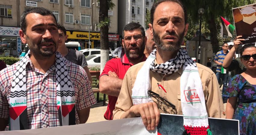 أتراك وفلسطينيون يتضامنون مع الأسرى في مرسين جنوب تركيا