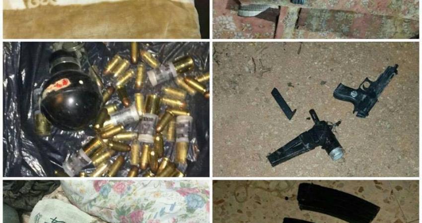 أسلحة زعم الاحتلال ضبطها في بلدة بني نعيم بالخليل