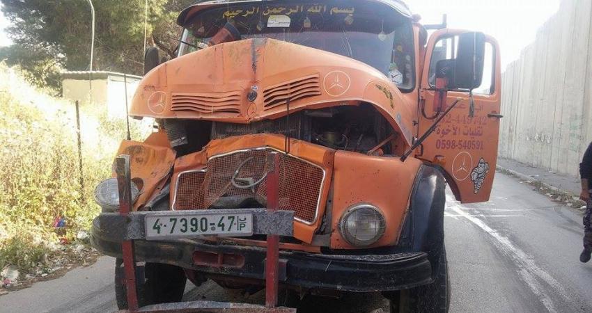 حادث سير تعامل معه الدفاع المدني بالضفة