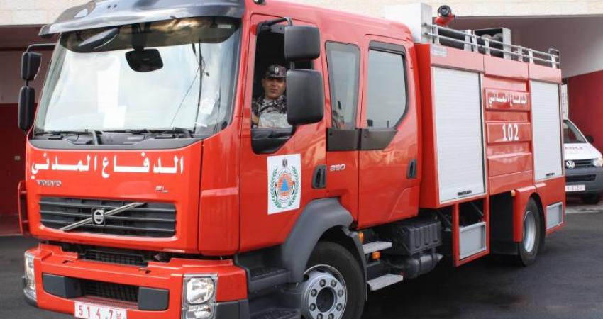 اخلاء عائلة من 6 أفراد من داخل منزل نشب فيه حريق ببلدة بدورا