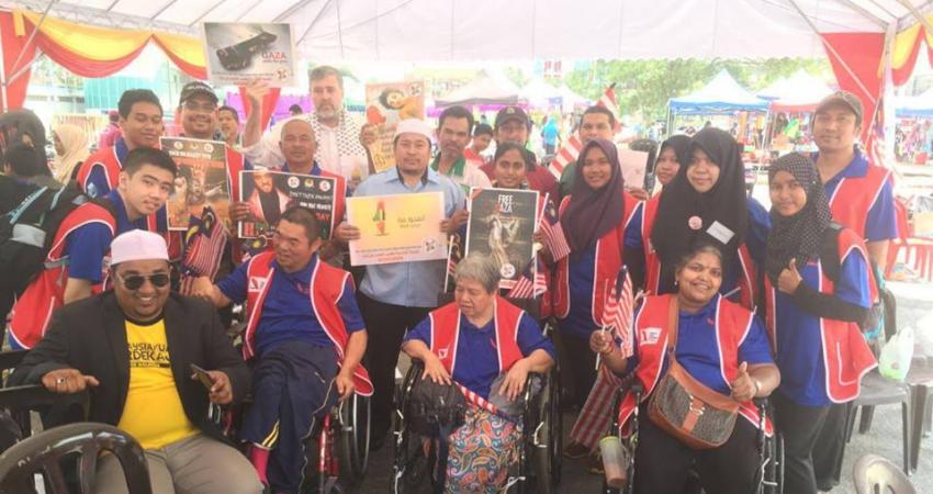 الحملة العالمية لكسر حصار غزة تشارك ماليزيا بعيد استقلالها