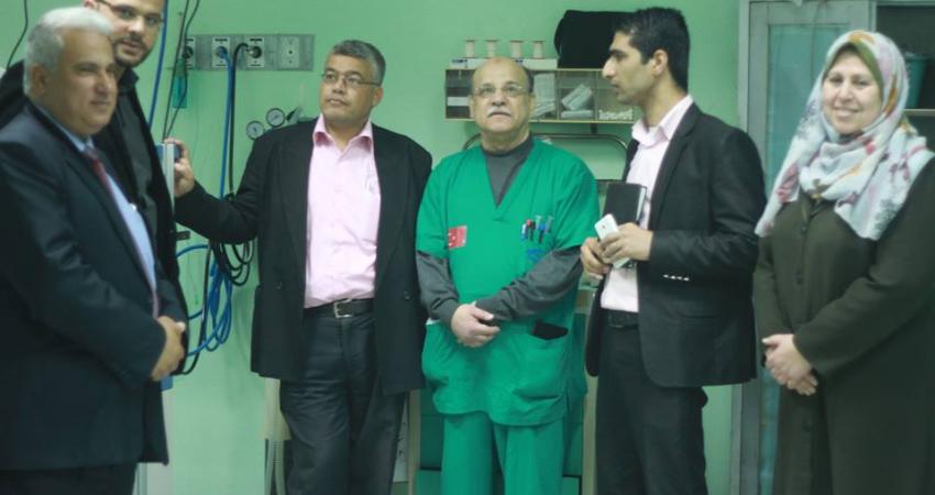 تجمع الأطباء الفلسطينيين بأوروبا يزور مستشفي الكرامة بغزة