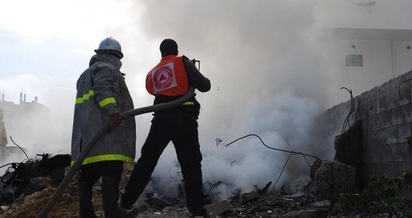 الدفاع المدني بالقطاع يخمد 105 حرائق بنوفمبر