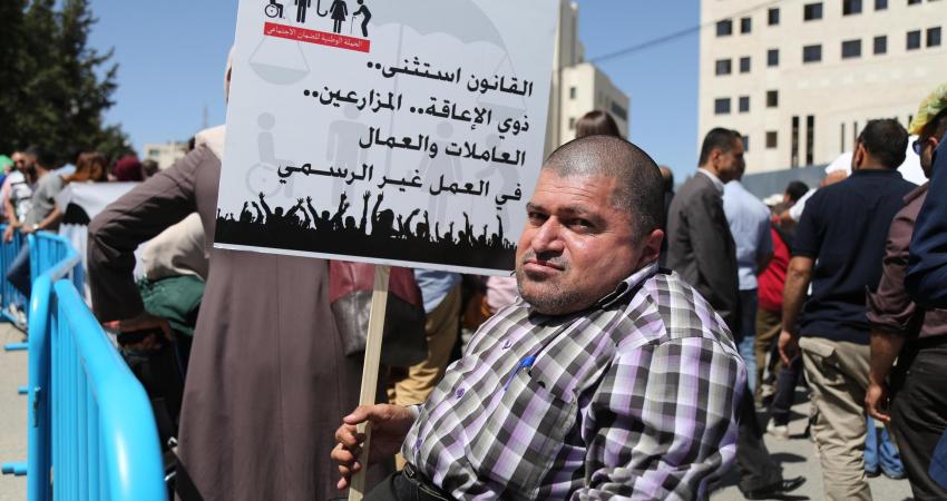 حملة الضمان الاجتماعي تقدم مطالبها للحكومة‎