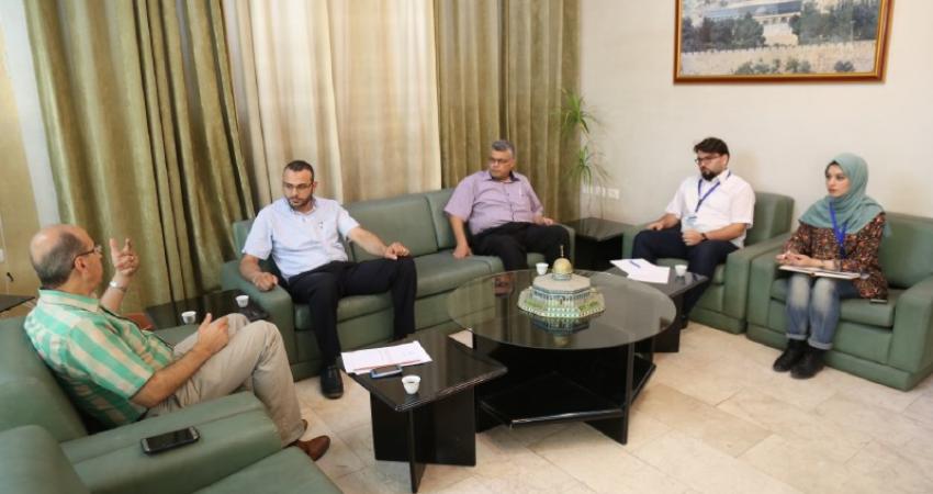 "الأطباء الفلسطينيون بأوروبا " يزرون جامعة الأزهر بغزة