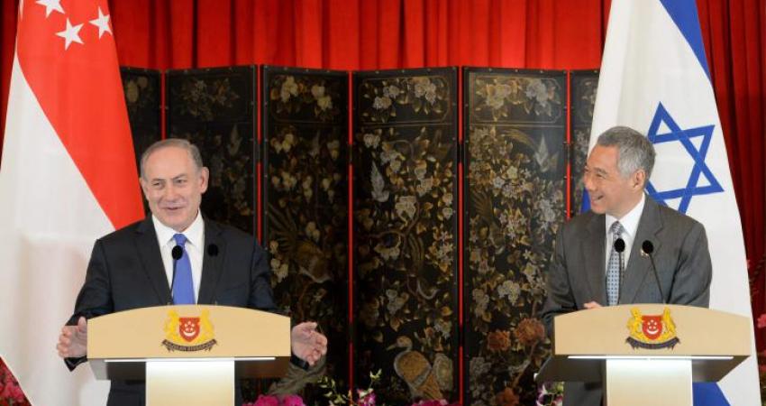 نتنياهو ونظيره السنغافوري