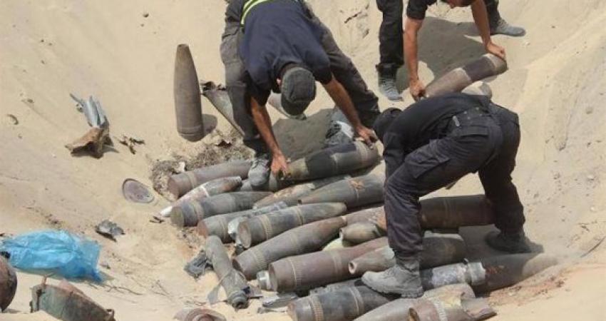 إتلاف 850 كليو متفجرات من مخلفات الاحتلال