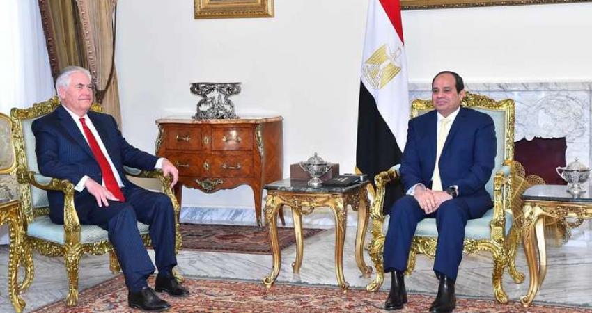 السيسي يدعو واشنطن لإحياء عملية السلام بين الفلسطينيين والإسرائيليين