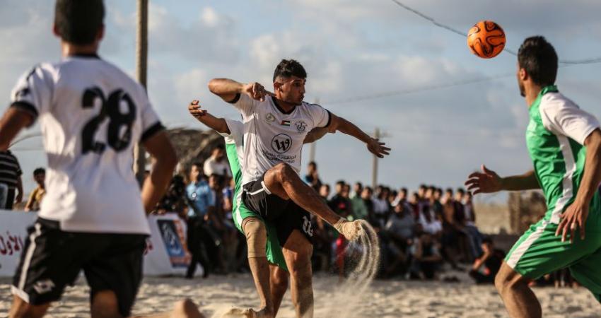 بطولة كرة القدم الشاطئية بغزة