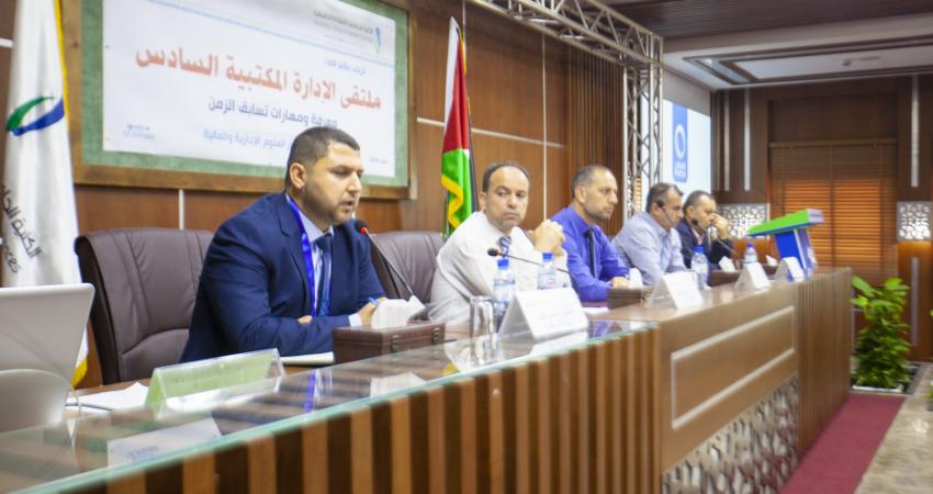 الكلية الجامعية تطلق فعاليات ملتقى الإدارة المكتبية السادس