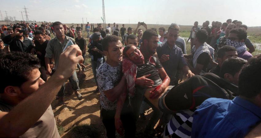 إصابة شابين برصاص الاحتلال بمواجهات شرق البريج