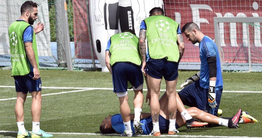 إصابة رونالدو في تدريبات قبل مواجهة أتلتيكو مدريد
