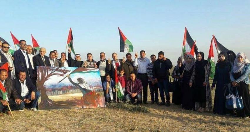 إحياء الذكرى الـ 41 ليوم الأرض على الحدود الشرقية للبريج