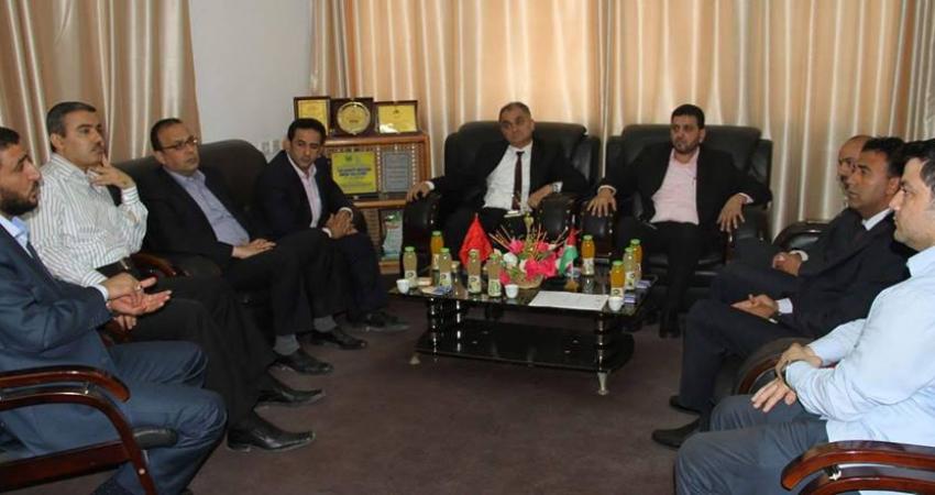 زيارة الوفد التركي لوزارة الثقافة بغزة