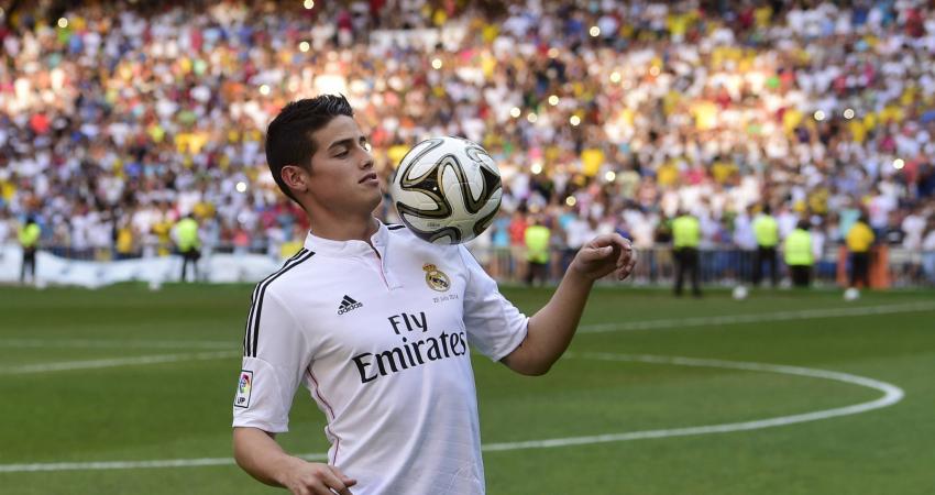 الكولومبي جيمس رودريجيز نجم فريق ريال مدريد الإسباني