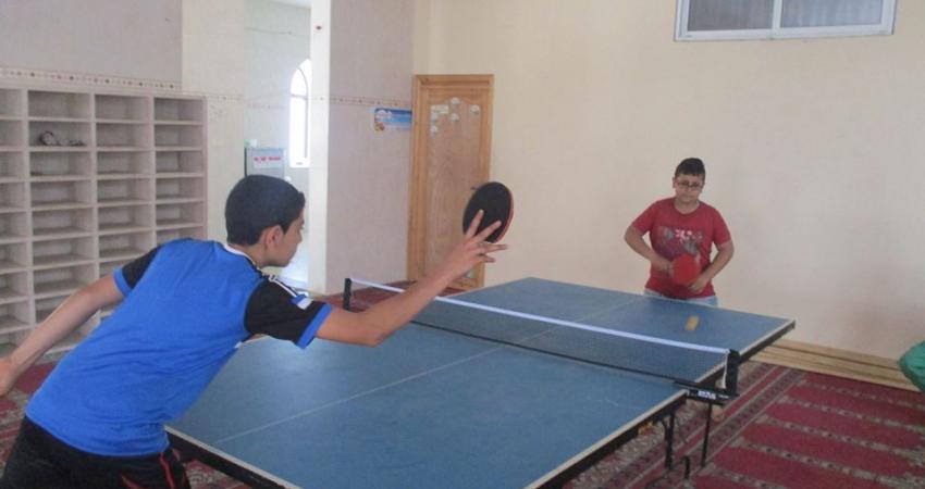 مسجد يافا يختتم منافسات دوري تنس الطاولة للناشئين