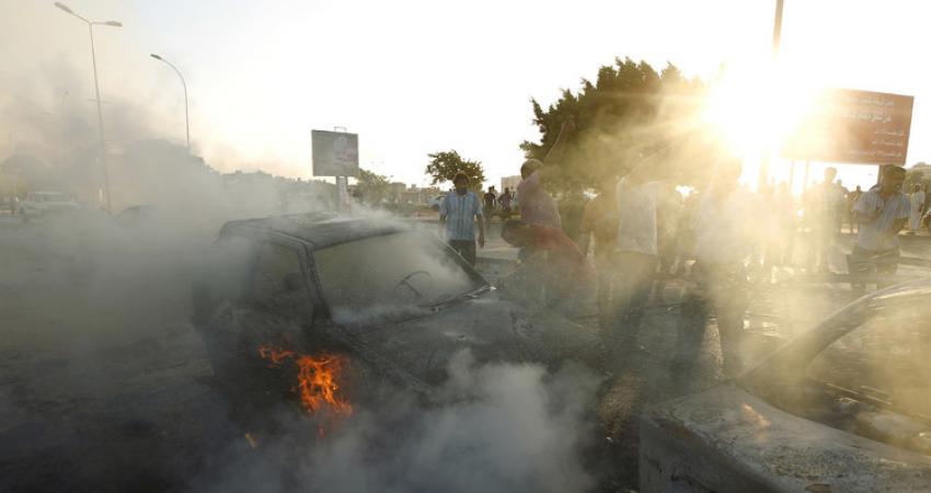 إصابة 14 شخصا في انفجار سيارة شرق بنغازي