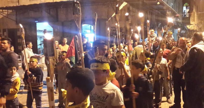 مسيرة مشاعل بنابلس