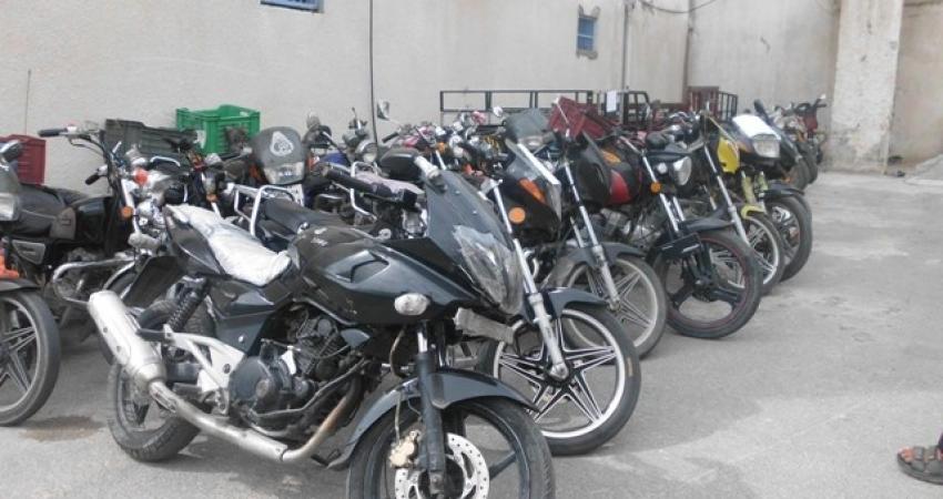 دراجات مسروقة بغزة