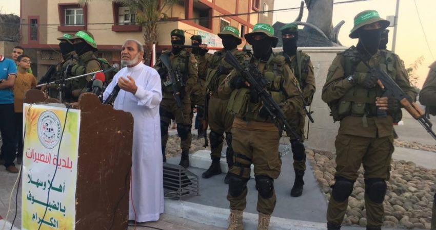 بلدية النصيرات تفتتح ميدان الشهيد مازن فقها