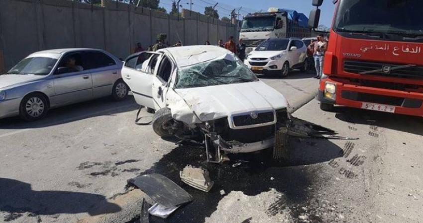 5 إصابات بحادث سير في محافظة رام الله