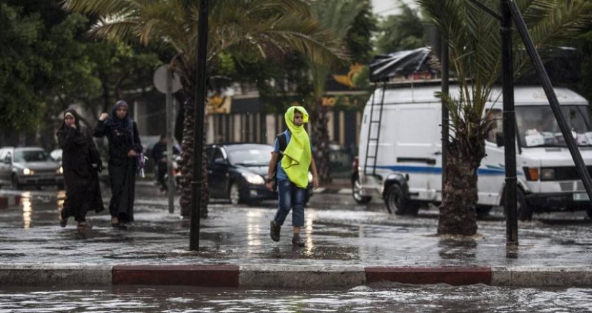 منخفض جوي وهطول أمطار