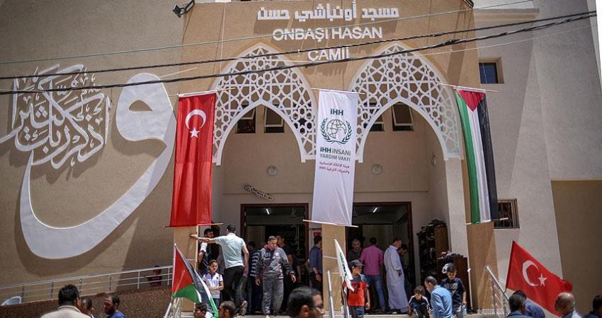 افتتاح مسجد أونباشي حسن بغزة