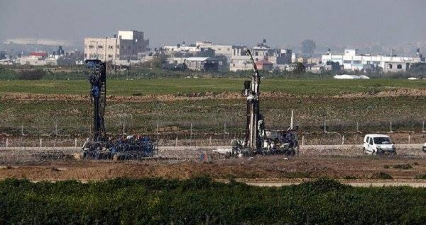 أعمال بحث عن أنفاق المقاومة على حدود غزة