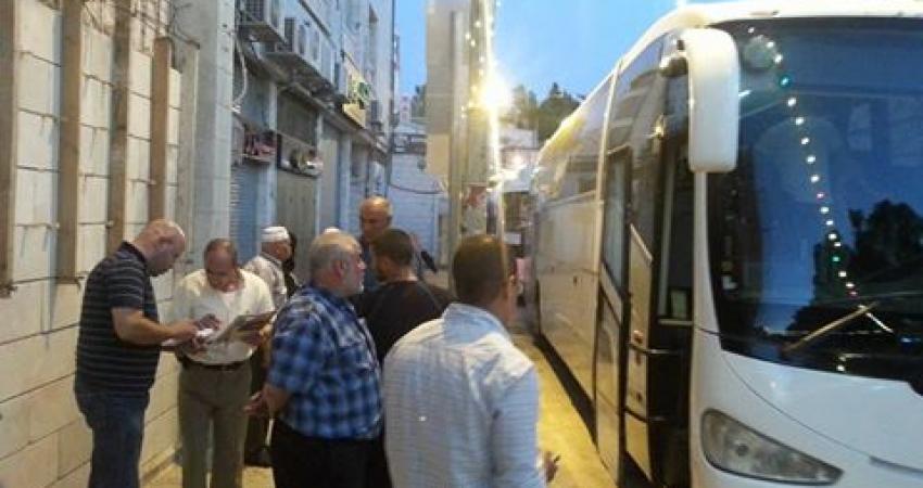 خلال توجه أهالي أسرى القدس لزيارة ذويهم