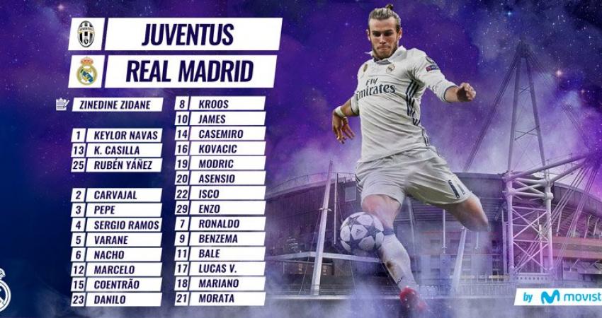 تشكيلة ريال مدريدلمواجهة يوفنتوس