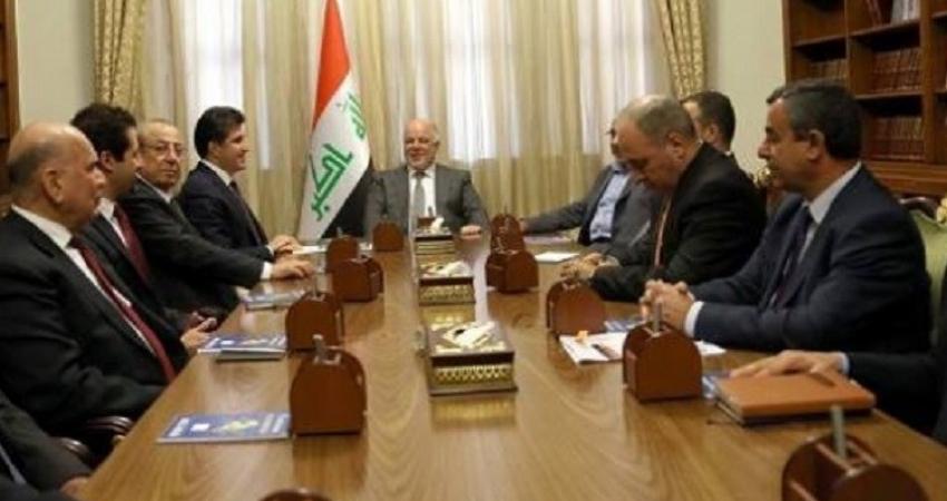 العبادي يبحث مع وفد إقليم كردستان ملف الاستفتاء
