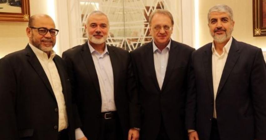وفد من حماس برئاسة هنية يلتقي نائب وزير الخارجية الروسي في الدوحة