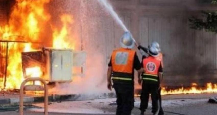 12 إصابة بحريق مندلع في بيت لحم