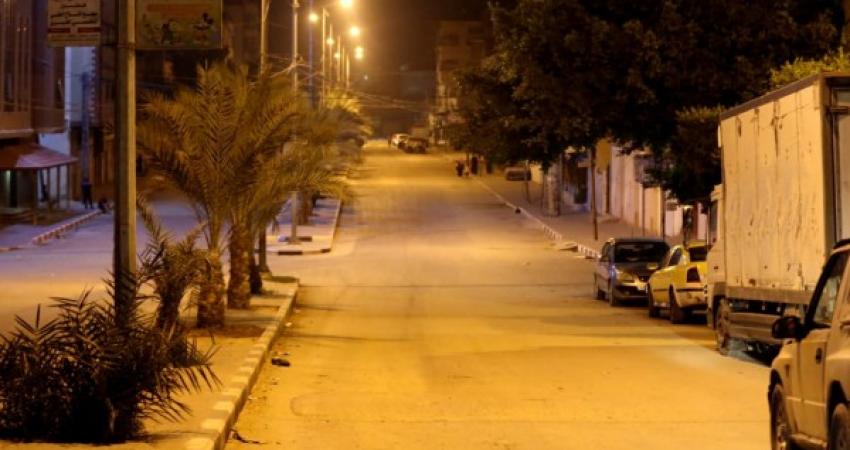 قرار حظر التجول في قطاع غزة يدخل حيز التنفيذ