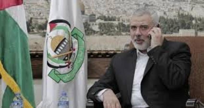 هنية يتلقى اتصالا من قائد الحرس الثوري الإيراني