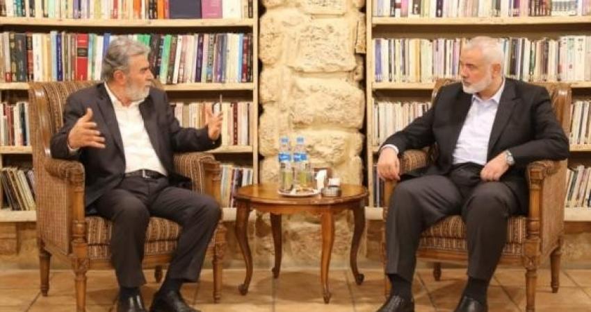 هنية يلتقي النخالة في بيروت لبحث آليات استثمار النصر في معركة "سيف القدس"